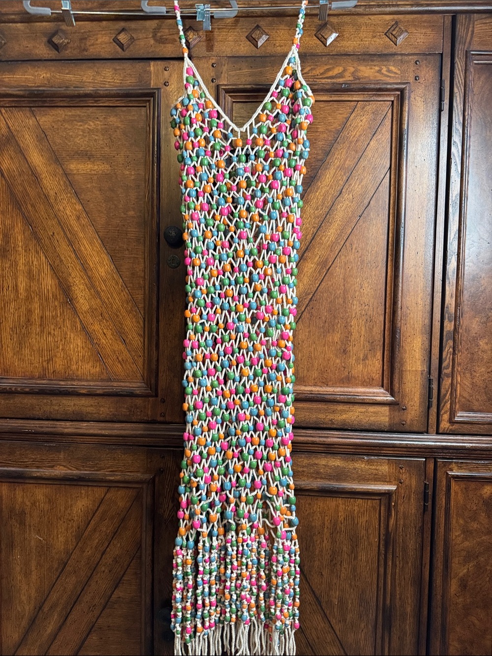 Retrofete Calypso Beaded Dress/Coverup M/L
